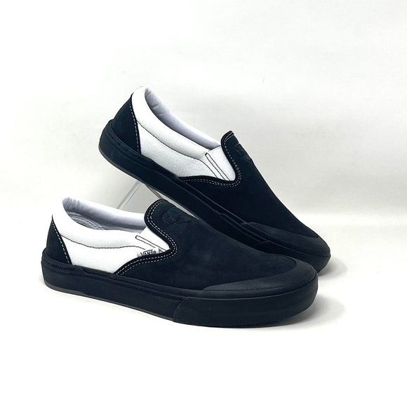 💖MEGA SALE💖VANS Bmx Slip On  Skate Dak Black White    SB Womens VN0A5HEY39M - Picture 8 of 11